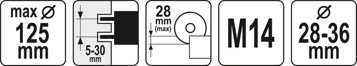 Osłona przeciwpyłowa do szlifierki kątowej YATO do cięcia tarczą 125 mm (YT-82988) (5906083065873) - obraz 3