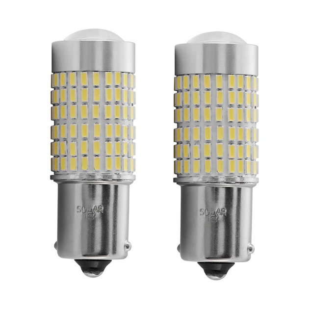 Автолампа Solar LED 12V S25 BA15s 144x3014SMD white CANbus 2 шт (LS299_B2) - изображение 2