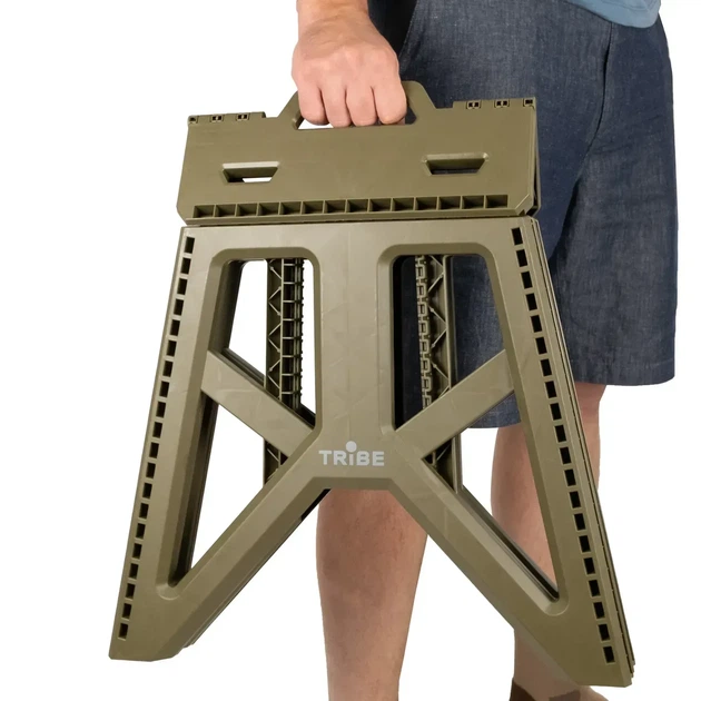 Складаний стілець Tribe Camp Chair High для кемпінгу та відпочинку, витримує 100 кг (T-EF-0002-olive) - изображение 8
