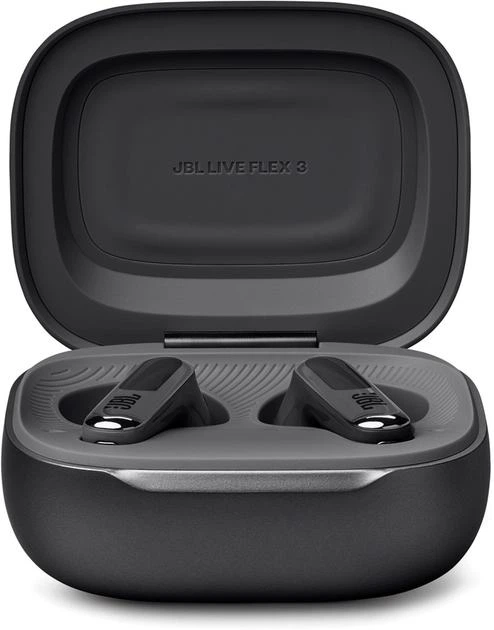 Навушники JBL Live Flex 3 з зарядним кейсом, Black - Фото 6 Навушники JBL Live Flex 3 з зарядним кейсом, Black - зображення 6