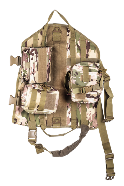 Тактическая шлея-жилет Derby Heavy Duty для собак с сумками для дрессировки M Камуфляж - Фото 7 Тактическая шлея-жилет Derby Heavy Duty для собак с сумками для дрессировки M Камуфляж - изображение 7