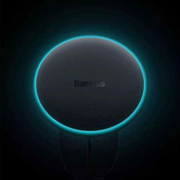 Автомобильный держатель с беспроводной зарядкой Baseus CW01 15W магнитный Черный - изображение 6