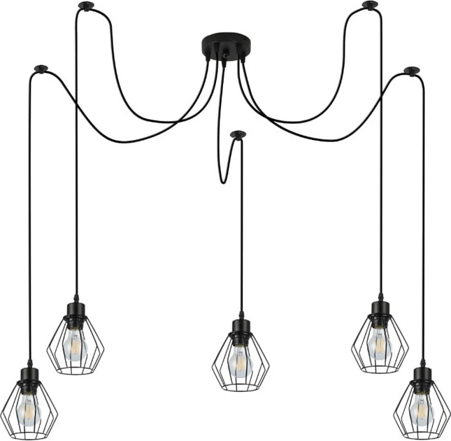 Підвісна люстра DPM SL-3963 5 x E27 Black (5906881230985) - зображення 1