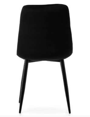 Стул мягкий со спинкой Velka Chic Bluvel 50 Velvet VBl50 черный - изображение 5