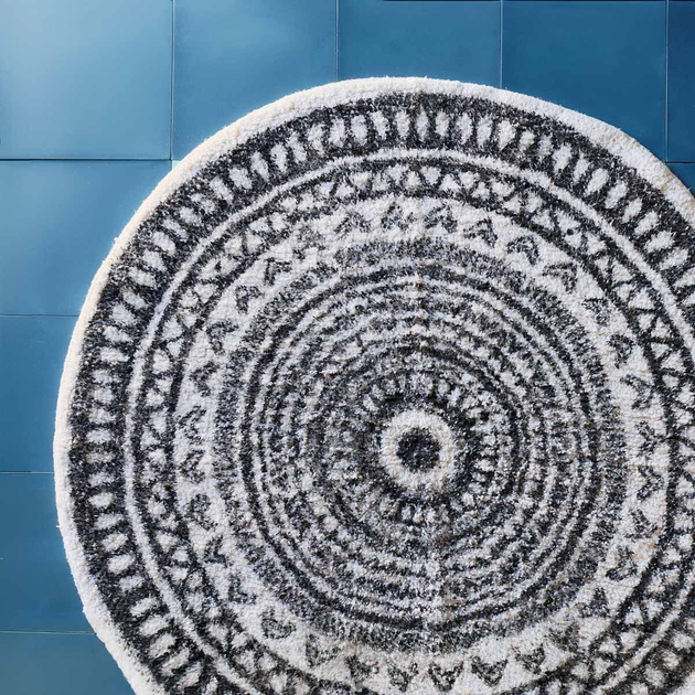 Килимок для ванної кімнати HOMLA Rounde 90 см Сірий (213393) - зображення 3