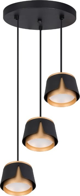 Підвісна люстра DPM SL-IK259B 3 x GX53 Black/Gold (5906881230862) - зображення 1