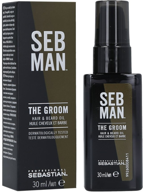Olejek do włosów i brody Sebastian Professional Seb Man The Groom 30 ml (3614226734471) - obraz 1