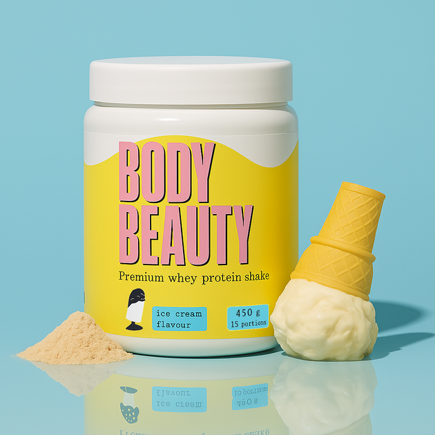 Протеїн сироватковий 80% білку Body Beauty 15 порцій пломбір - Фото 1 Протеїн сироватковий 80% білку Body Beauty 15 порцій пломбір - зображення 1