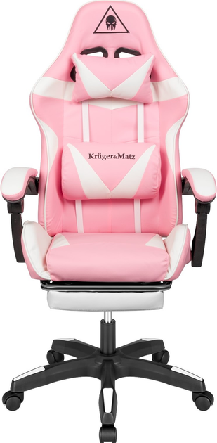 Геймерське крісло Kruger & Matz GX-150 White/Pink (5901890068635) - зображення 1