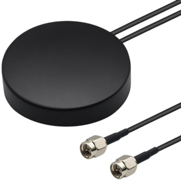 Antena dookólna Qoltec Antenna GPS + 4G GLONASS 28dBi 50W (5901878570495) - obraz 1