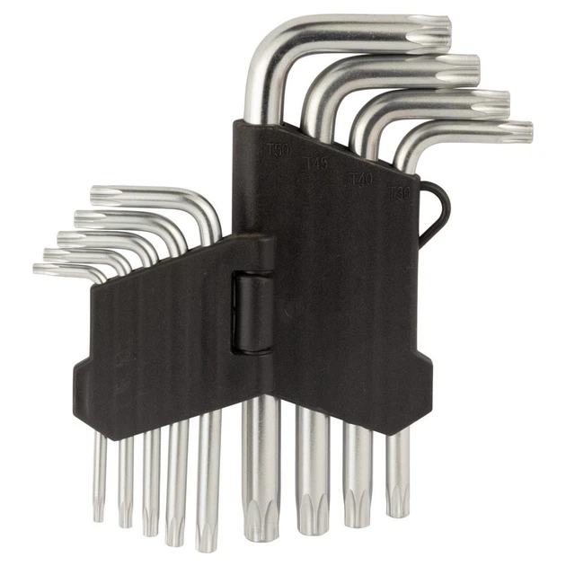 Ключи TORX 9шт T10-T50 мм CrV (короткие с отверстием) SIGMA (4022211) 1482327 - изображение 5