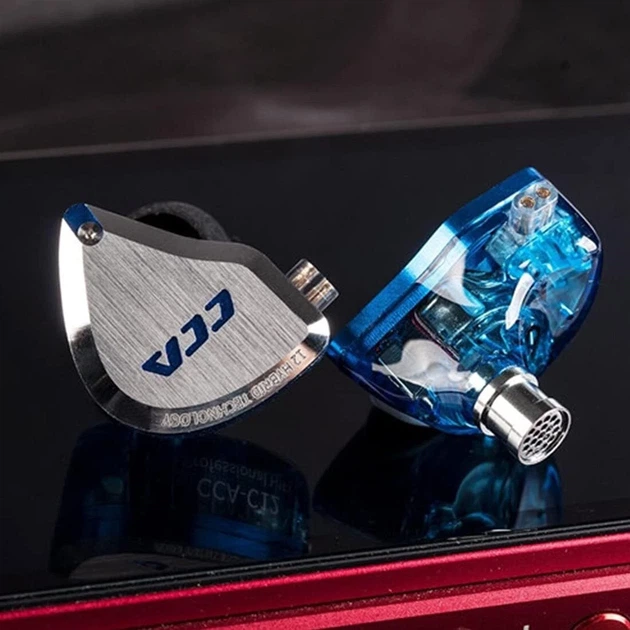 CCA C12 Blue (12 драйверів, без мікрофона) – Преміальні гібридні Hi-Fi навушники з кришталевою чистотою звуку - зображення 2