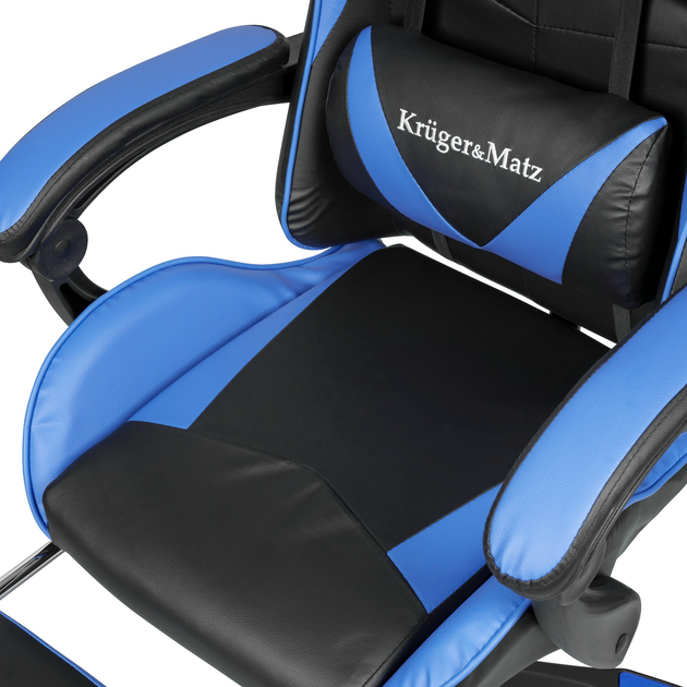 Геймерське крісло Kruger & Matz GX-150 Black/Blue (5901890068604) - зображення 8