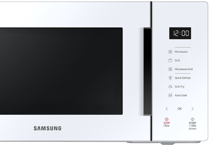 Мікрохвильова піч Samsung MG23T5018CW/BA Біла - зображення 7