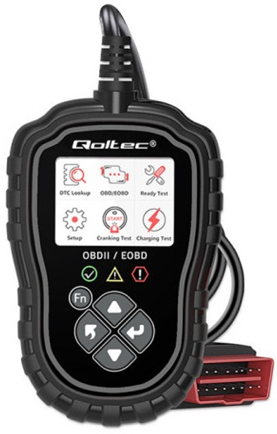 Автосканер Qoltec Digital OBD2 EOBD diagnostic Tester ProLine 8V-25V Dual System (5901878506852) - зображення 1