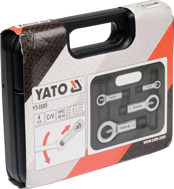 Набір гайкознімачів Yato YT-0585 4 шт (5906083905858) - зображення 2
