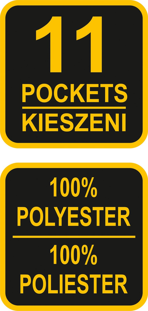 Pas narzędziowy VOREL z 11 kieszeniami dla stolarza z poliestru 2 metalowe uchwyty na młotki (78751) 5906083032691 - obraz 3