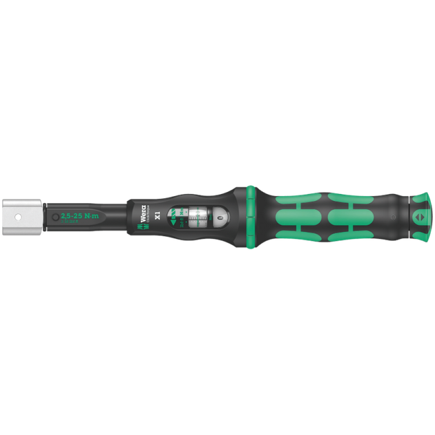 Динамометричний ключ для змінних насадок 9х12мм Wera Click-Torque X 1 320мм 2.5-25 Нм (05075651001) - Фото 1 Динамометричний ключ для змінних насадок 9х12мм Wera Click-Torque X 1 320мм 2.5-25 Нм (05075651001) - зображення 1
