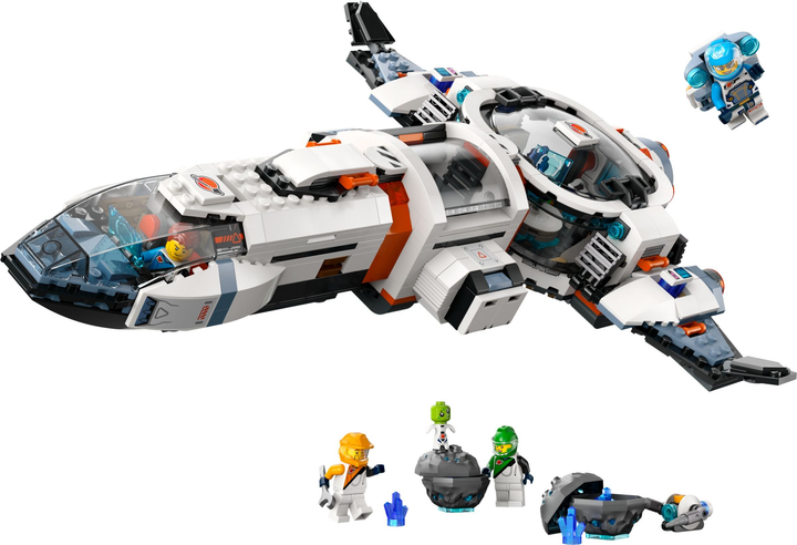 Klocki konstrukcyjne LEGO City Modułowy galaktyczny statek kosmiczny 717 elementów (60446 ) - obraz 3