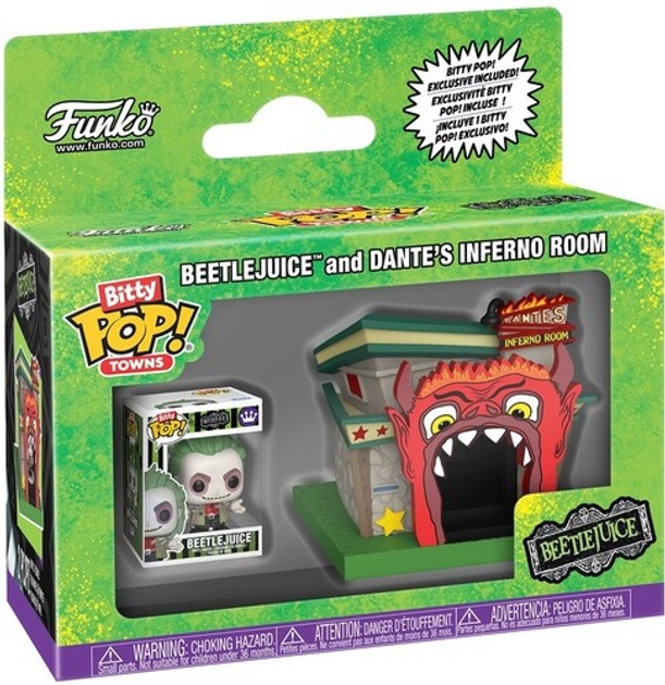 Zestaw Funko Pop Bitty Pop Towns Beetlejuice and Dante's Inferno Room 2 szt 85517 (889698855174) - obraz 1
