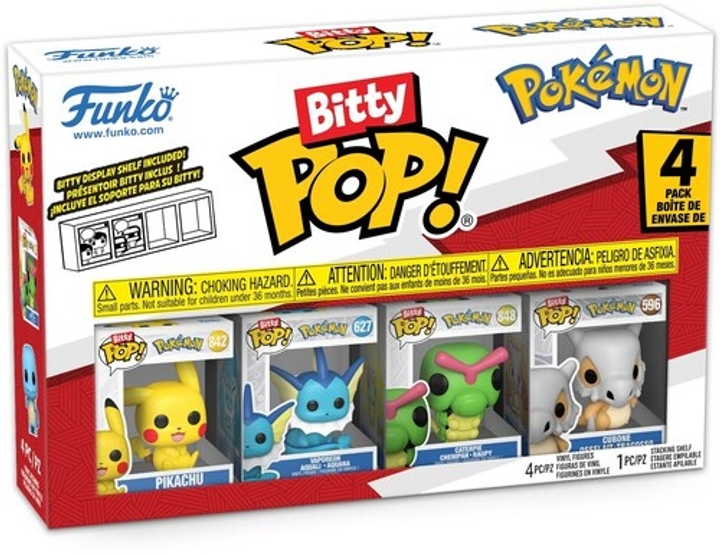 Zestaw figurek Funko Pop Bitty Pop Pokemon Pikachu 4 szt 81132 (889698811323) - obraz 1