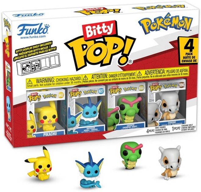 Zestaw figurek Funko Pop Bitty Pop Pokemon Pikachu 4 szt 81132 (889698811323) - obraz 2