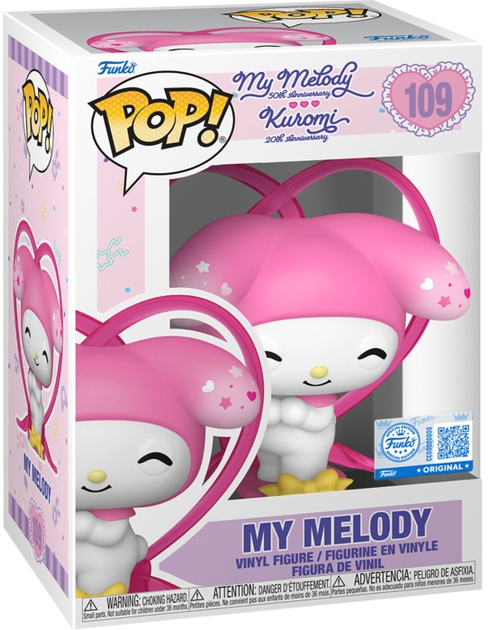 Figurka Funko Pop Sanrio Hello Kitty My Melody 9.4 cm 109 87213 (889698872133) - obraz 1