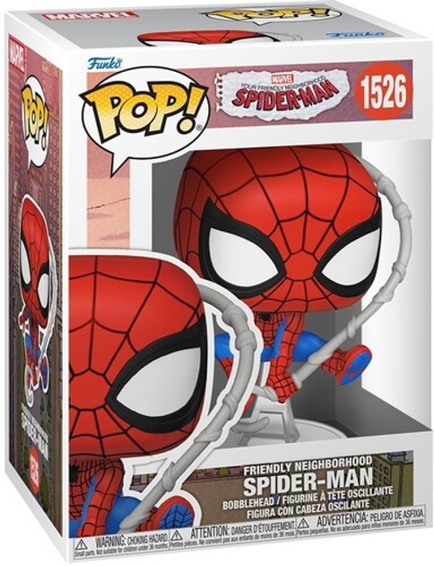 Figurka Funko Pop Marvel Friendly Neighborhood Spider Man Final Suit 10.4 cm 1526 75870 (889698758703) - obraz 1