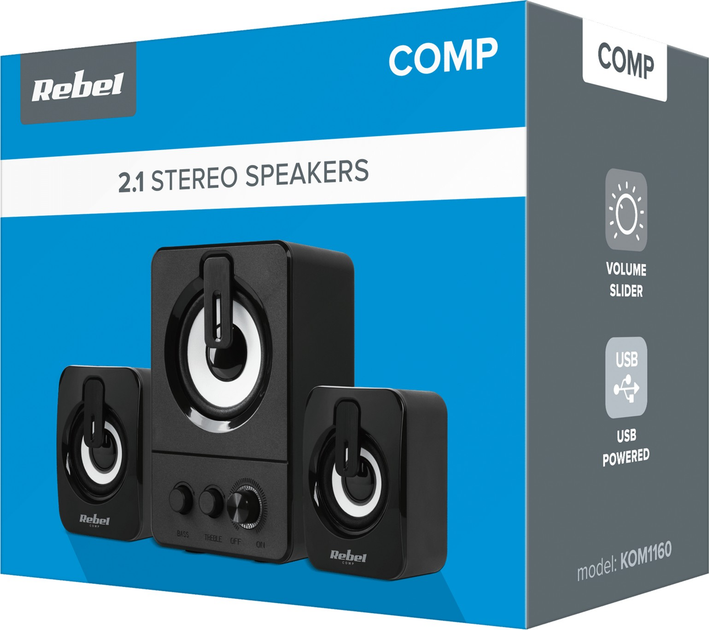 Акустична система Rebel Comp CS-50 Black (KOM1160) - зображення 4