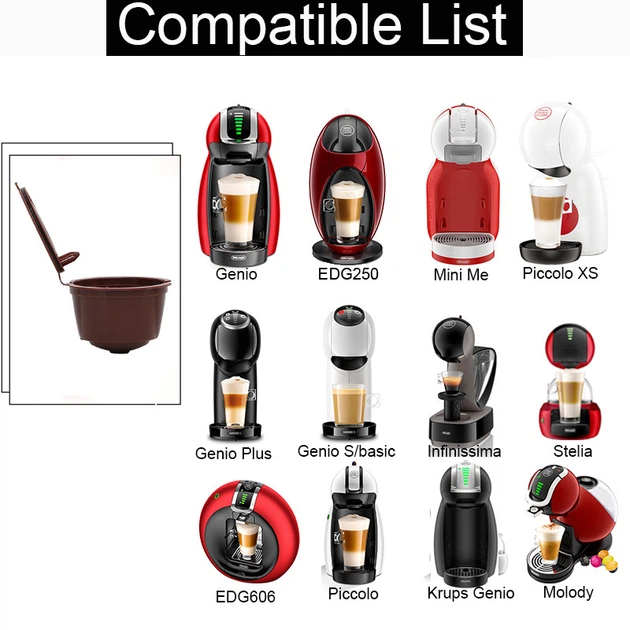 Многоразовая кофейная капсула для Nescafe Dolce Gusto/Nespresso — 1 шт. с фильтром, экологическая. Черная - изображение 7