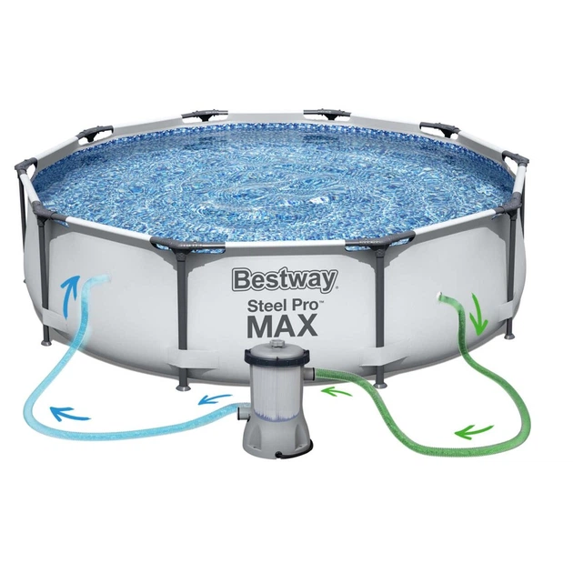 Каркасный бассейн Bestway 56408, размер 305 x 76 см с фильтрующим насосом - изображение 5