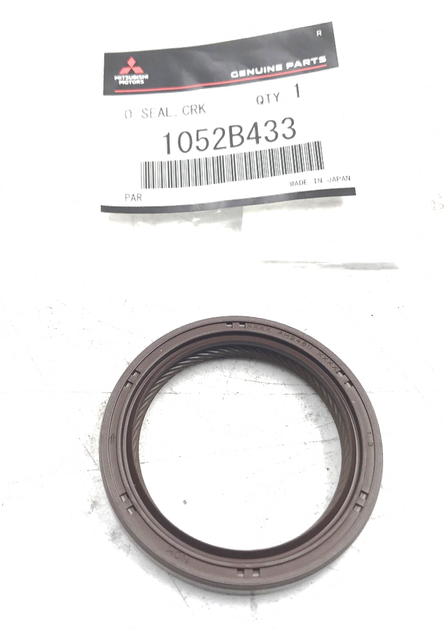 Сальник коленвала двигателя передний, оригинал, Mitsubishi Outlander, ASX, Lancer X, Eclipse Cross 2006-2024 OEM 1052B433 - Фото 1 Сальник коленвала двигателя передний, оригинал, Mitsubishi Outlander, ASX, Lancer X, Eclipse Cross 2006-2024 OEM 1052B433 - изображение 1