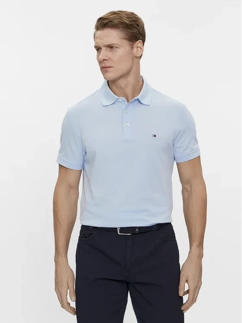 Поло чоловіче Tommy Hilfiger REGULAR FIT POLO SHIRT TH14682BLU XL - Фото 2 Поло чоловіче Tommy Hilfiger REGULAR FIT POLO SHIRT TH14682BLU XL - зображення 2