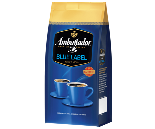 Кофе в зернах Ambassador Blue Label 1 кг - Фото 2 Кофе в зернах Ambassador Blue Label 1 кг - изображение 2