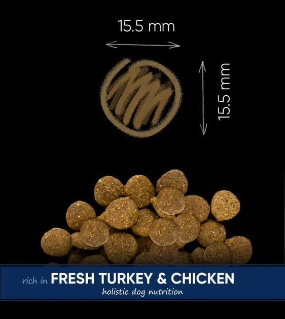 Sucha karma dla dorosłych psów dużych ras Savory z indykiem i kurczakiem 3 kg (4820232630204) - obraz 3