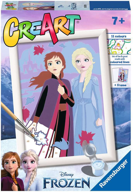 Картина по номерах Ravensburger CreArt Disney Frozen Sisters Forever (11220221) (4005556202218) - зображення 1