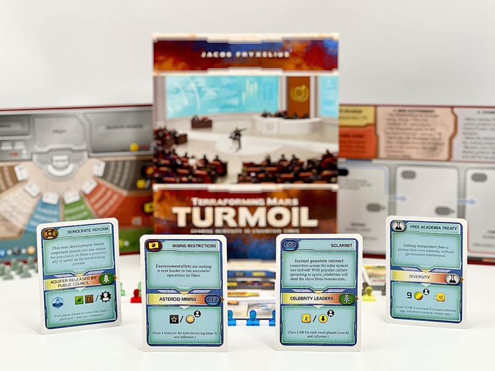 Додаток для настільної гри Lautapelit Terraforming Mars: Turmoil (видання данською) (LPFI7533) (6430018275338) - зображення 2