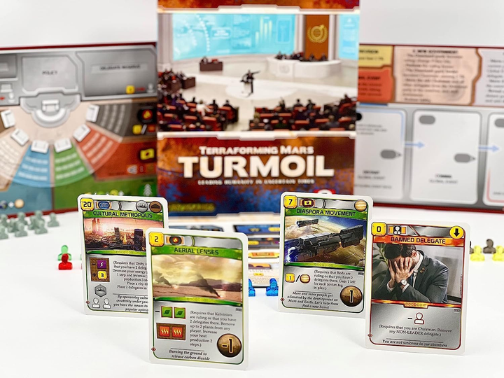 Додаток для настільної гри Lautapelit Terraforming Mars: Turmoil (видання данською) (LPFI7533) (6430018275338) - зображення 3