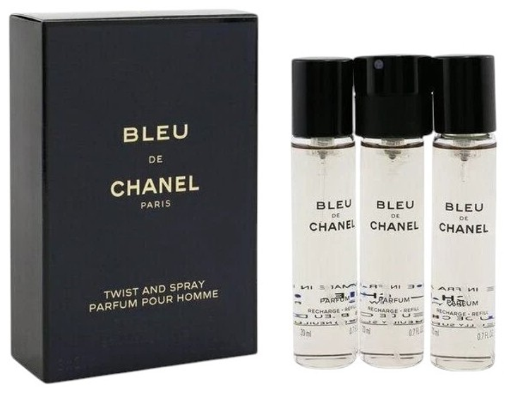 Набір змінних блоків для чоловіків Chanel Bleu De Chanel Парфуми 3 x 20 мл (3145891071252) - зображення 2