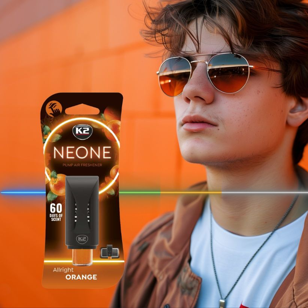 Освіжувач повітря K2 Neone Allright Orange V372 (5906534020864) - зображення 11