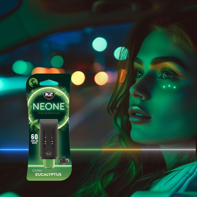 Освіжувач повітря K2 Neone Chillin Eucalyptus V374 (5906534020888) - зображення 8