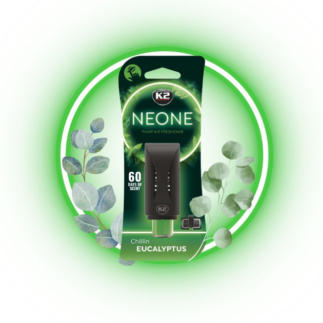 Освіжувач повітря K2 Neone Chillin Eucalyptus V374 (5906534020888) - зображення 9