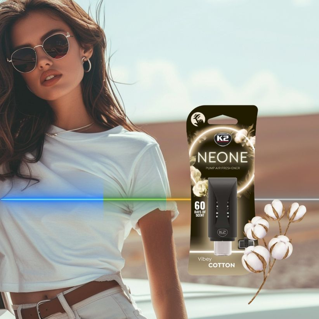 Odświeżacz powietrza K2 Neone Vibey Cotton V373 (5906534020871) - obraz 10