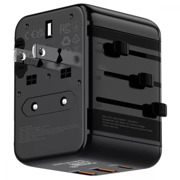 Зарядное устройство Proove Trip GaN 20W Type-C/2xUSB/AC QC/PD (TATL20310001) - изображение 7