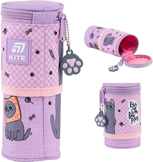 Пенал Kite Lazy Cats K25-684-3 - изображение 2