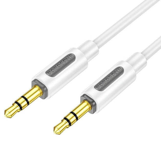 Аудіо кабель Aux Borofone BL20 True sound silicone (1m) - зображення 2