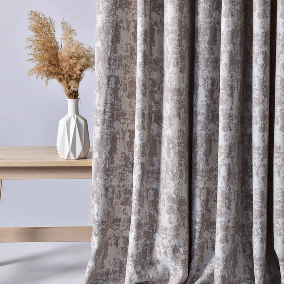 Ткань портьерная однотонная Фонлук Leopar Soft, 285 см, 280 гр/м2, шторная ткань, ткань для штор, шторы, портьеры, гардины, ткань гардинная V-12760 какао м.п. - изображение 5
