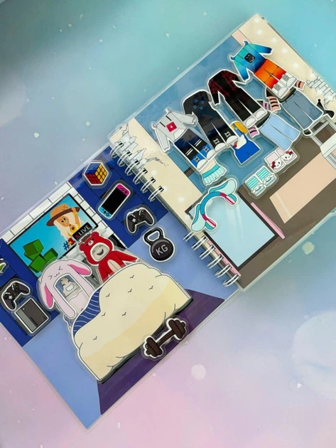 Дитячий розвиваючий альбом гра на липучках Roblox Brookhaven Роблокс - зображення 2