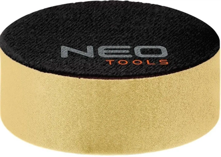 Диск полірувальний Neo Tools, губка м’яка, на липучці, 80x25мм (08-974) - Фото 1 Диск полірувальний Neo Tools, губка м’яка, на липучці, 80x25мм (08-974) - изображение 1