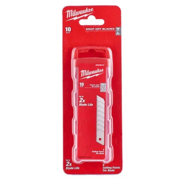 Лезо сегментоване Milwaukee, 18мм, сталь, 10шт (4932480107) - изображение 2